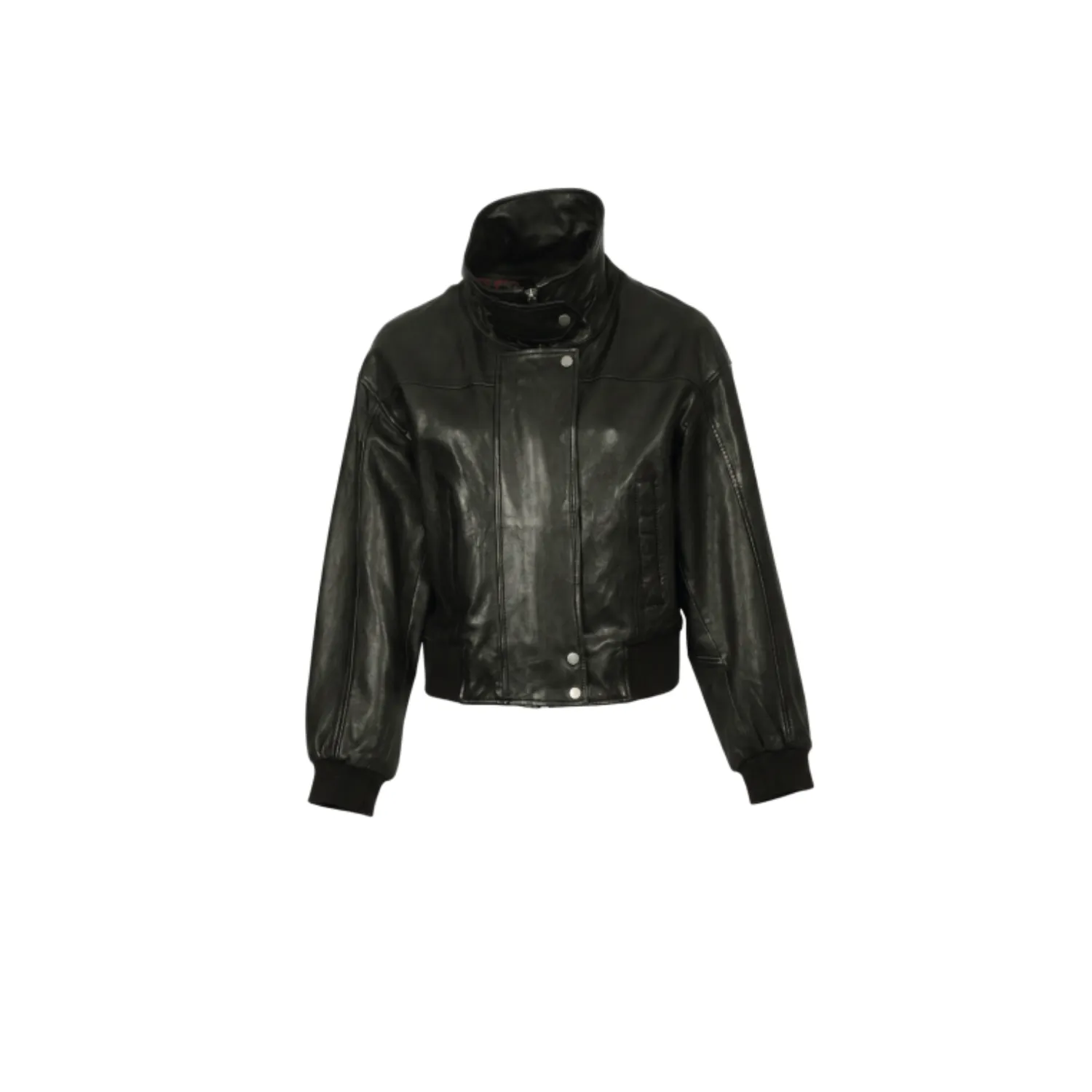 Oakwood Henriette 65344 blouson cuir court noir