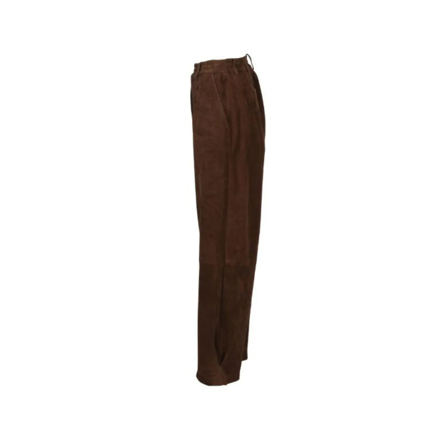 Oakwood Mia 65195 pantalon cuir choco ample