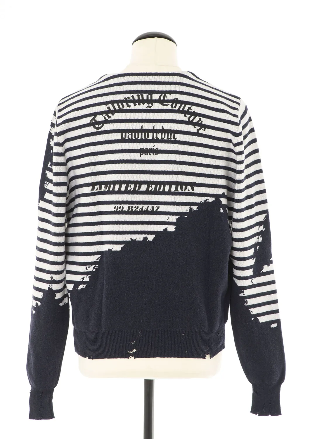 Paolo Leduc Drunken Sailor pull laine bleu marine