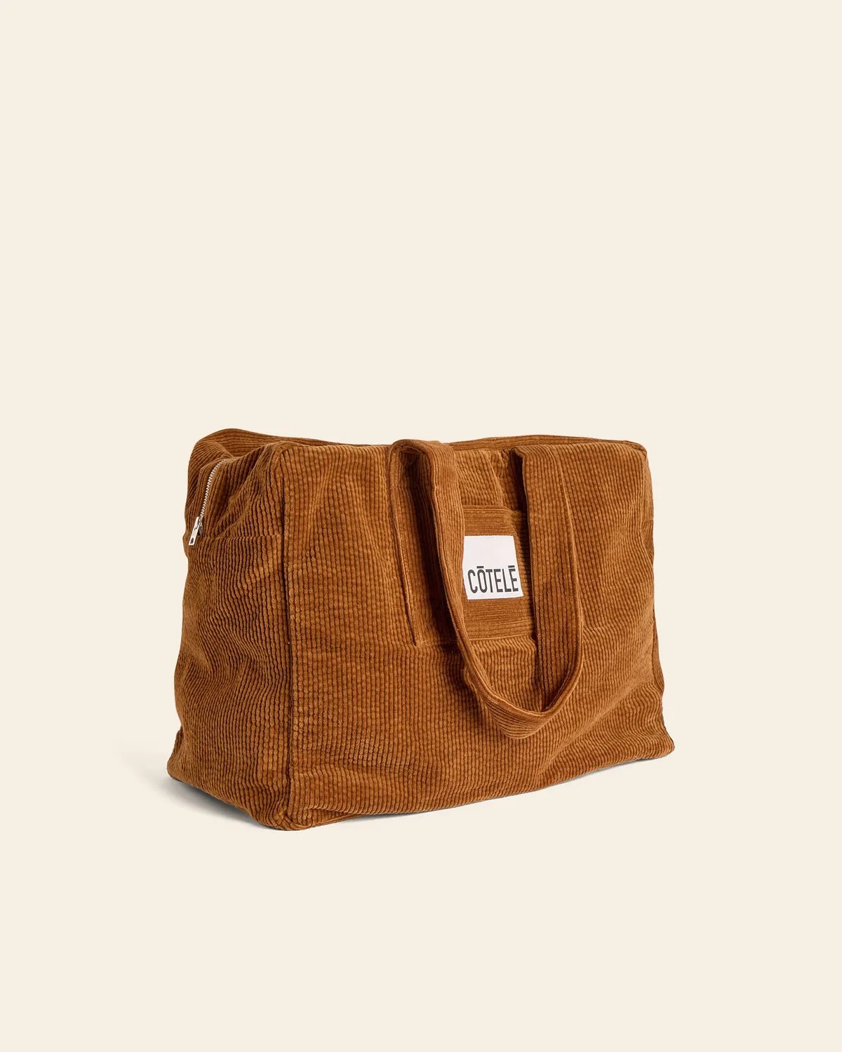 Cotelé Paris Bonny sac week-end camel velours