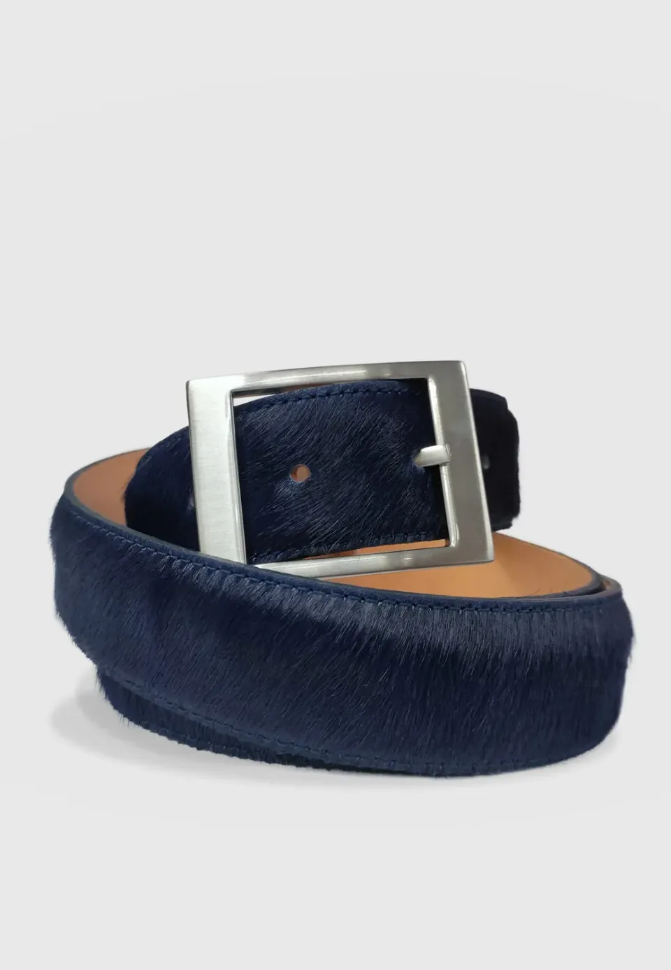 Pierre Talamon Ceinture Poulain Bleu Homme