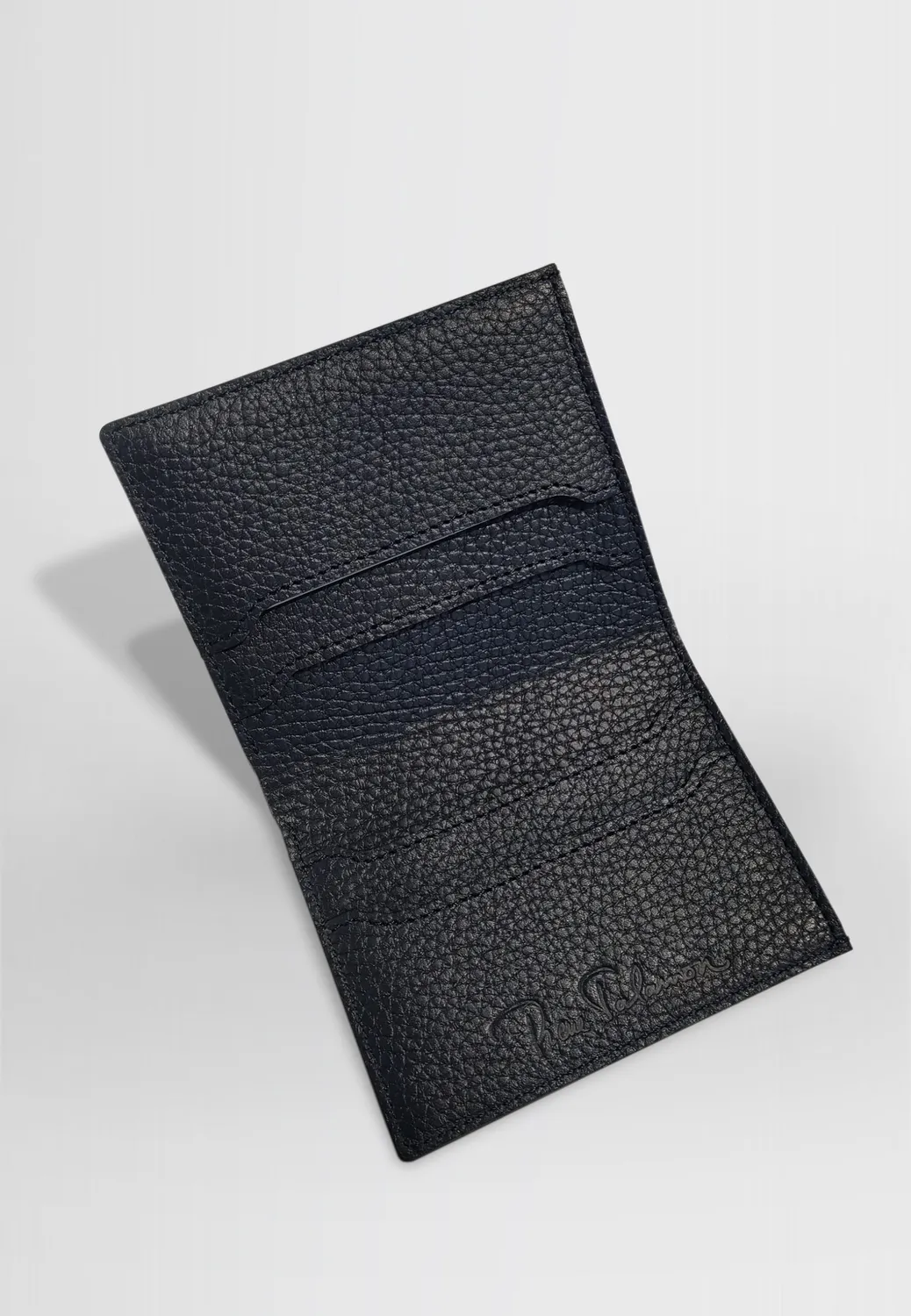 Pierre Talamon portefeuille cuir bleu