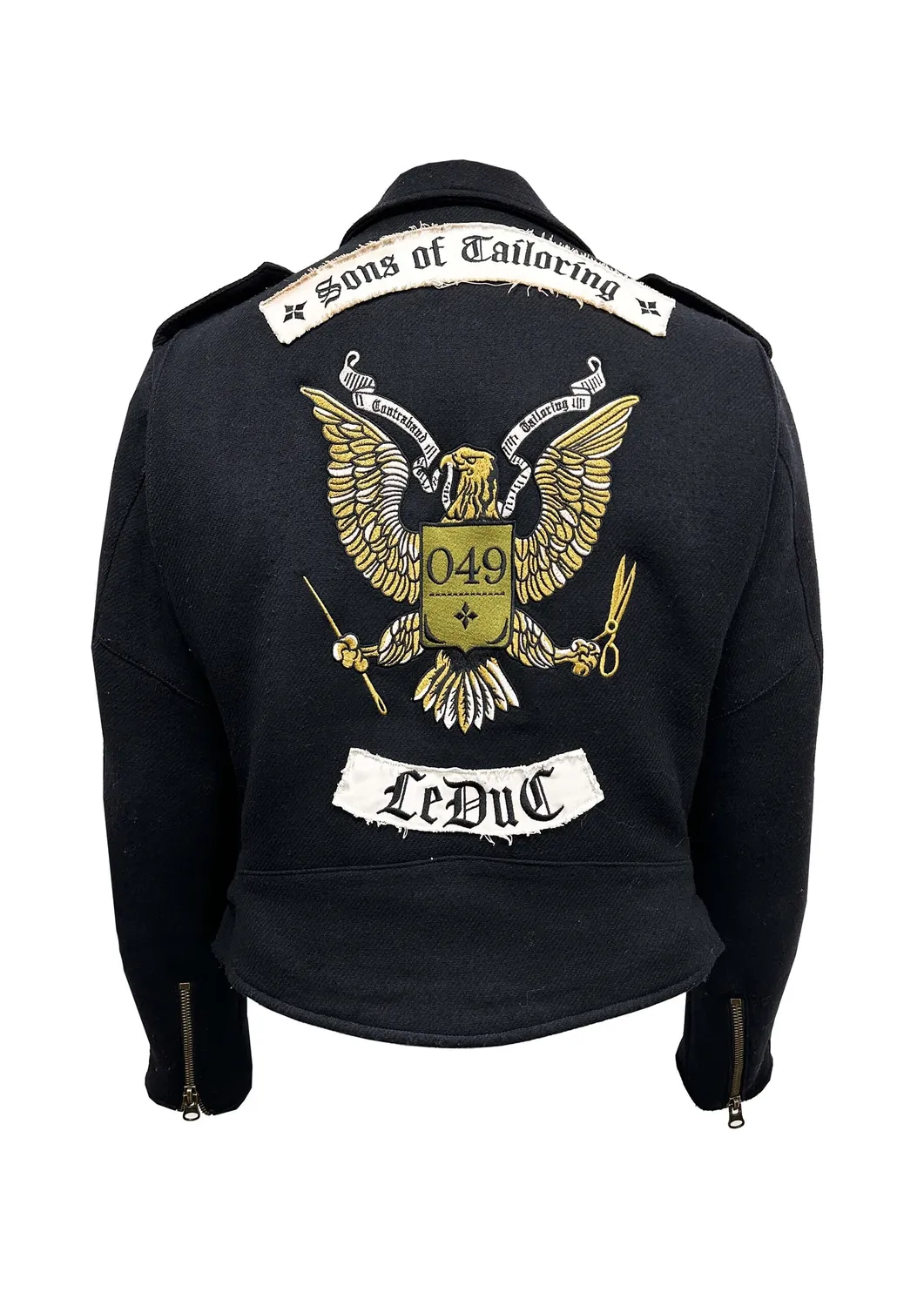 Paolo Leduc Perfecto Leduc veste laine aigle brodé