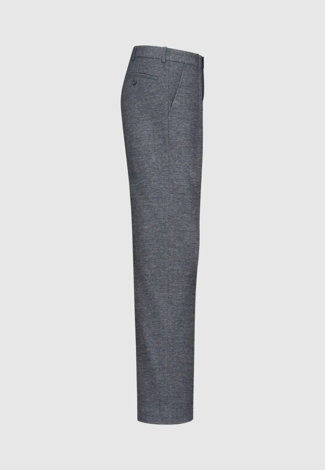 Pierre Talamon Chevrons pantalon laine et coton