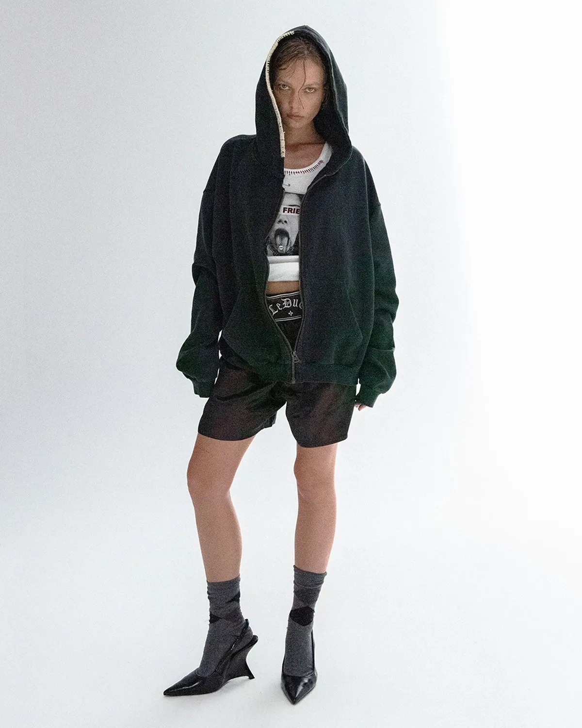 Paolo Leduc The Climax hoodie zip coton bio noir