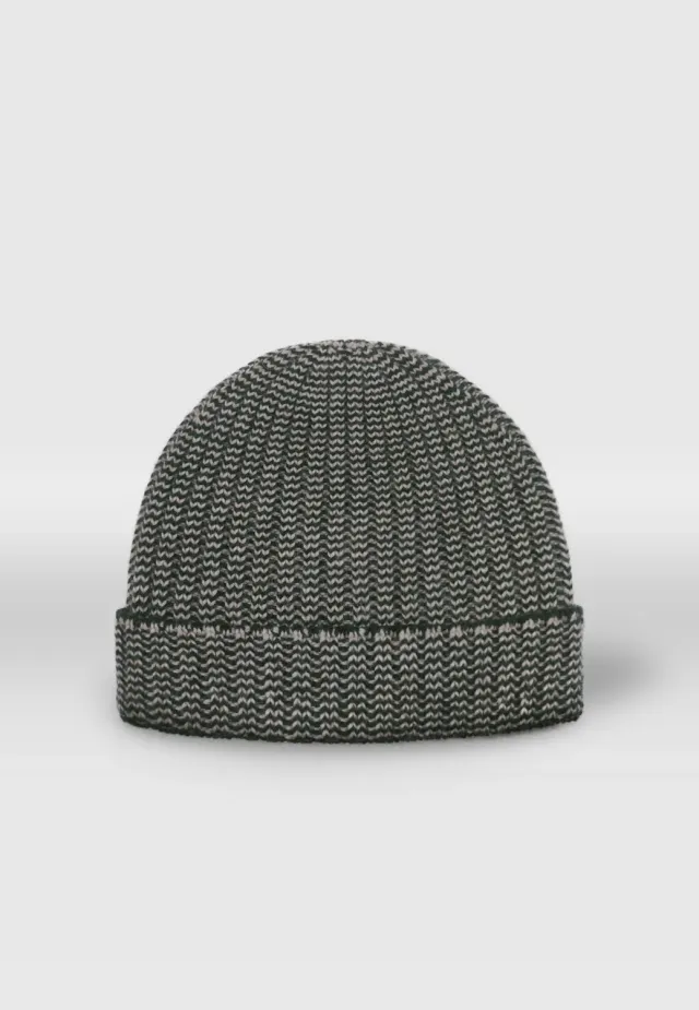 Pierre Talamon bonnet kaki beige chaud