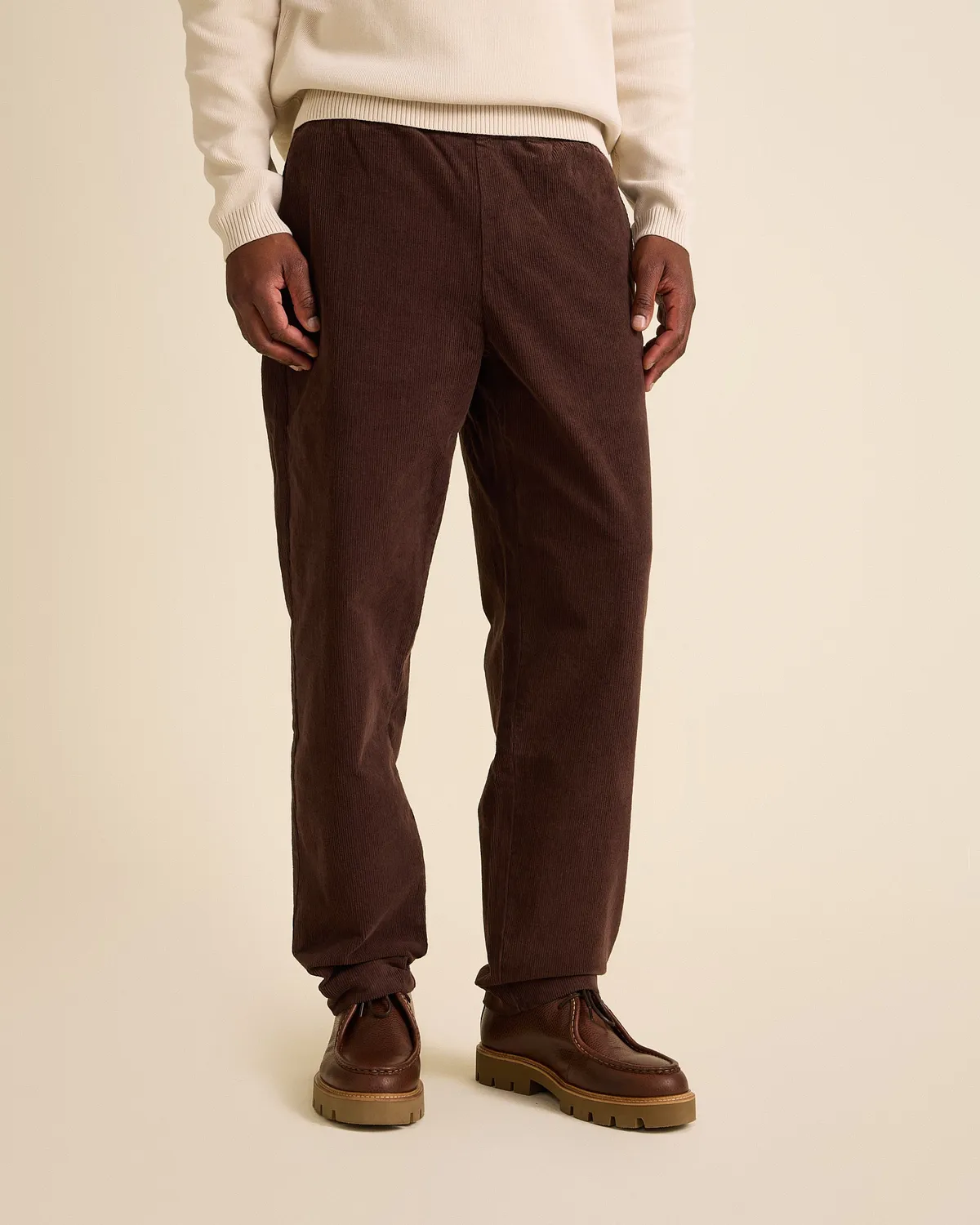 Cotelé Paris Lazy pantalon homme chocolat velours côtelé