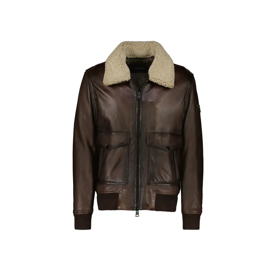 Oakwood Gennaro 64948 blouson cuir tan