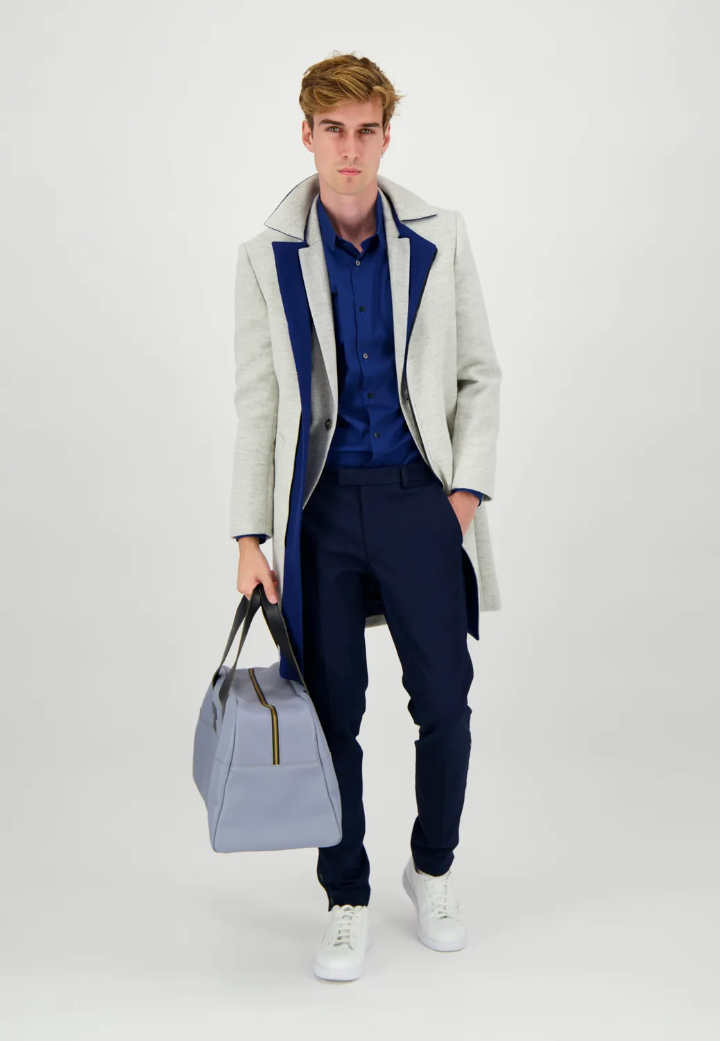 Pierre Talamon veste gris argent coupe droite