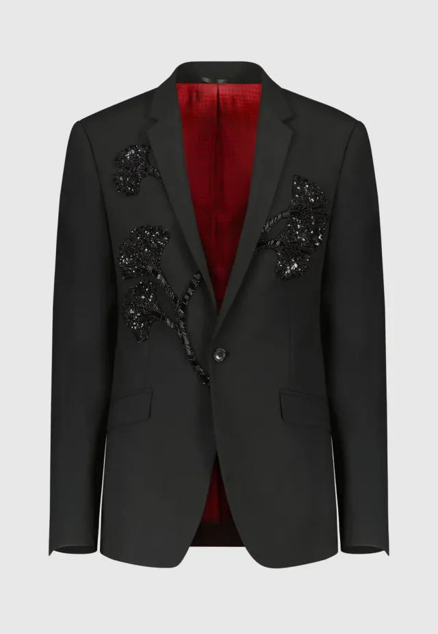 Pierre Talamon Costume noir brodé homme cérémonie