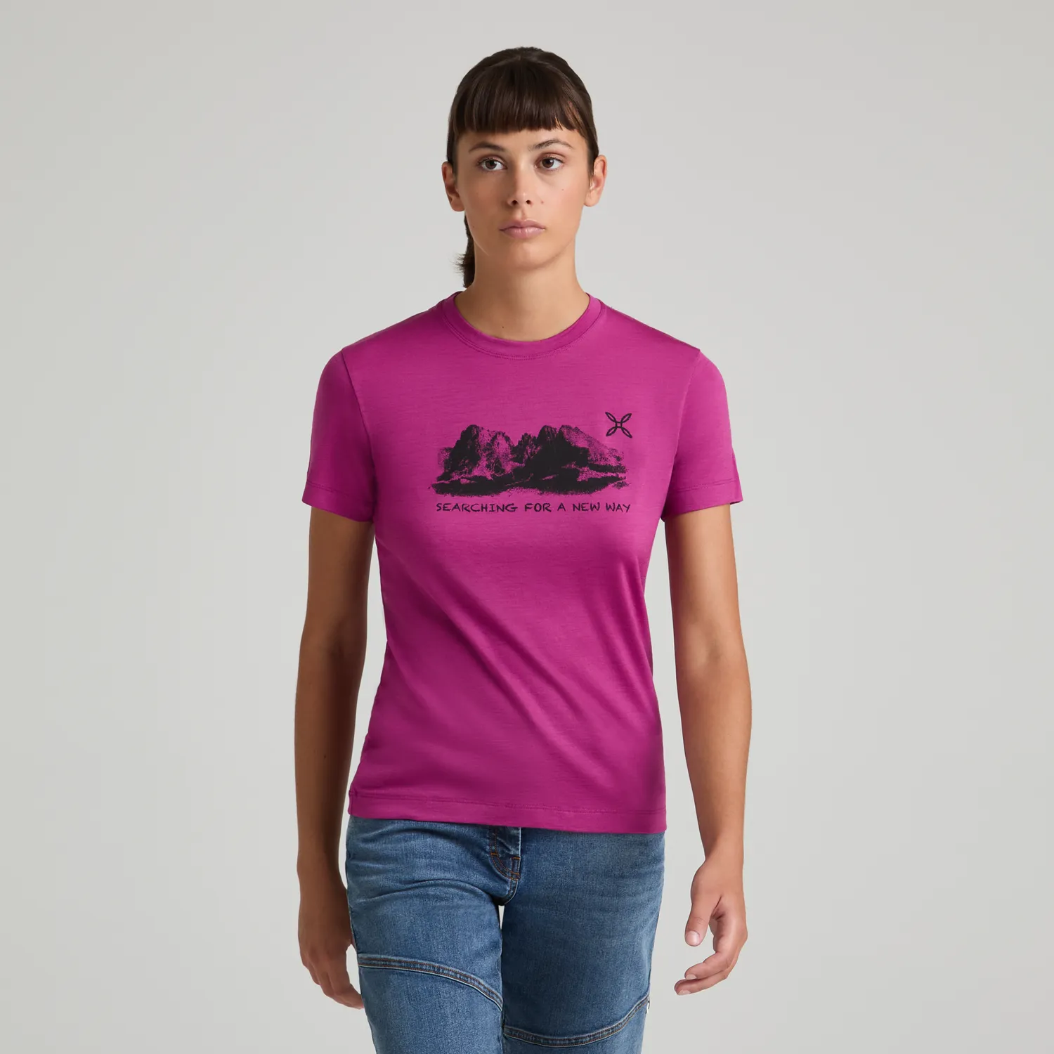 Montura Peaks Merino t-shirt femme mustard