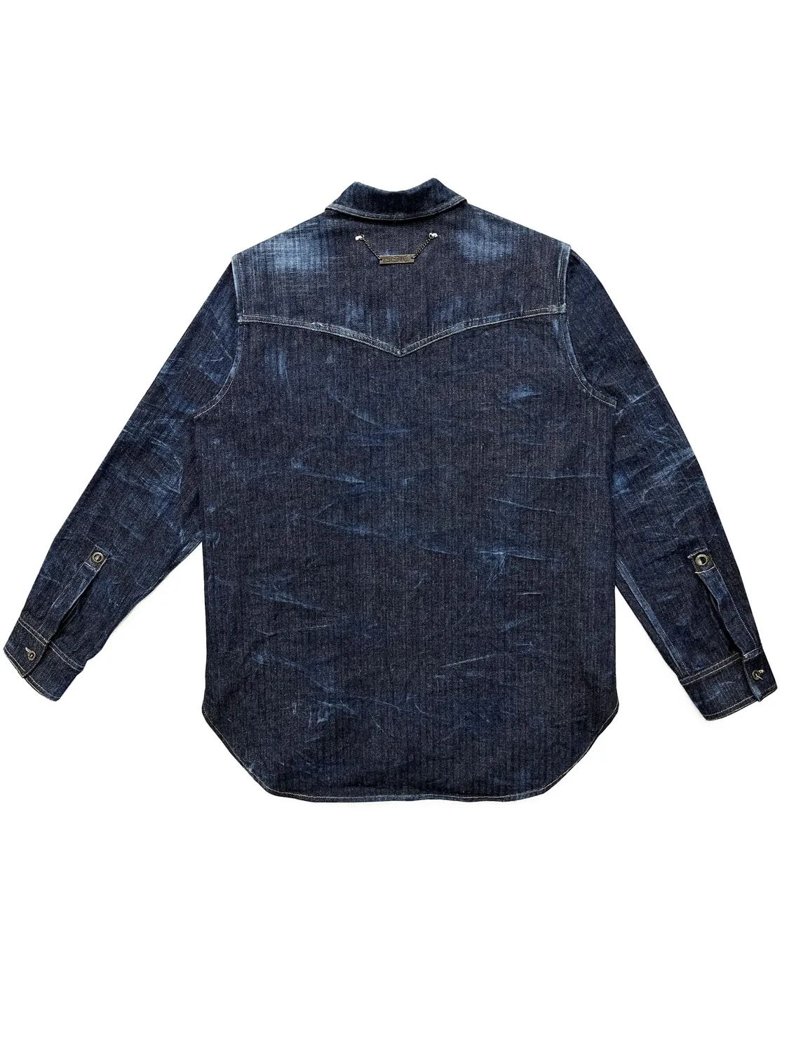 PAOLO LEDUC The Worker chemise denim rayé bleu S