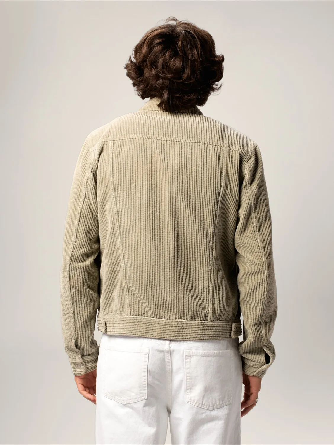 Cotelé Paris Jim veste homme sauge velours bio