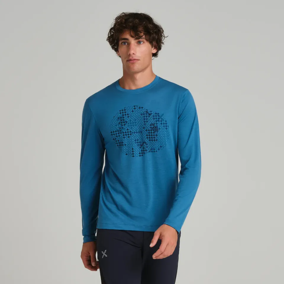 Montura Merino Dot L/S Tee t-shirt black manches longues