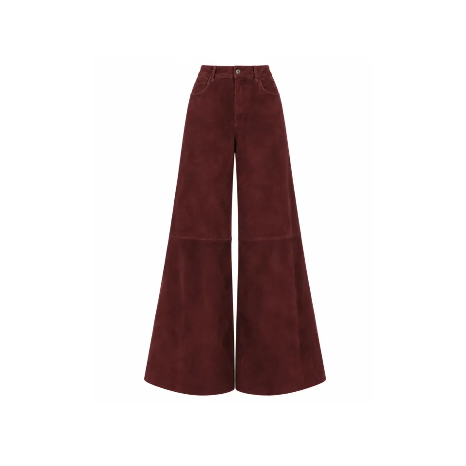 Oakwood Lizzy 65341 pantalon cuir porto large stretch