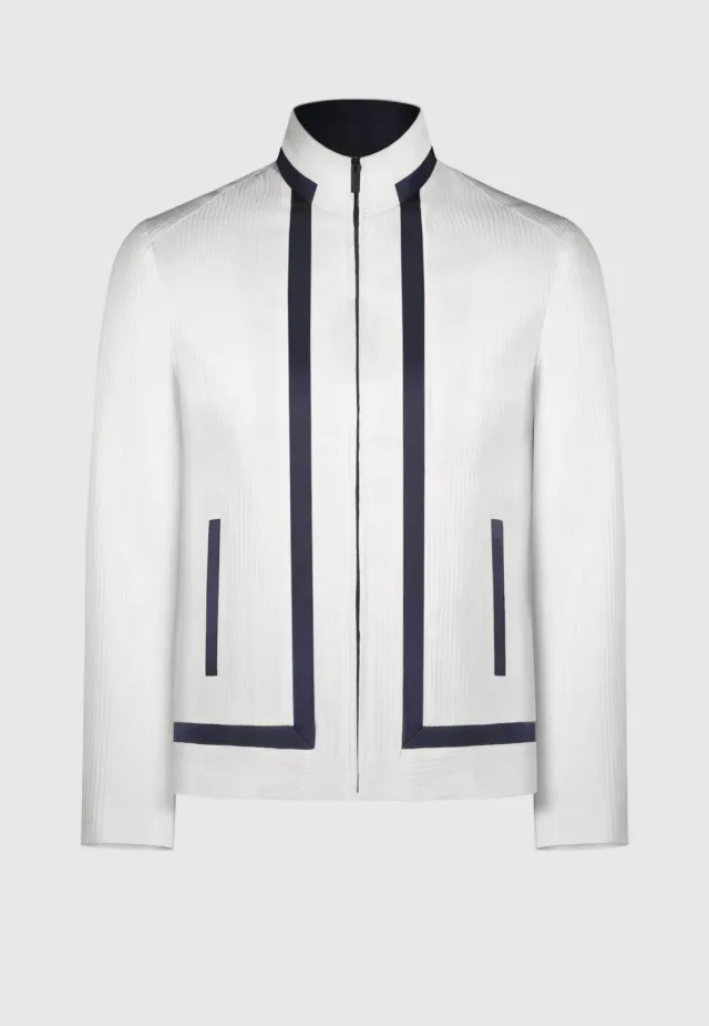 Pierre Talamon blouson Matore blanc