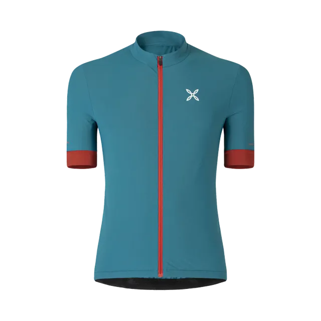 Montura Terra Full Zip t-shirt bleu marine col zippé