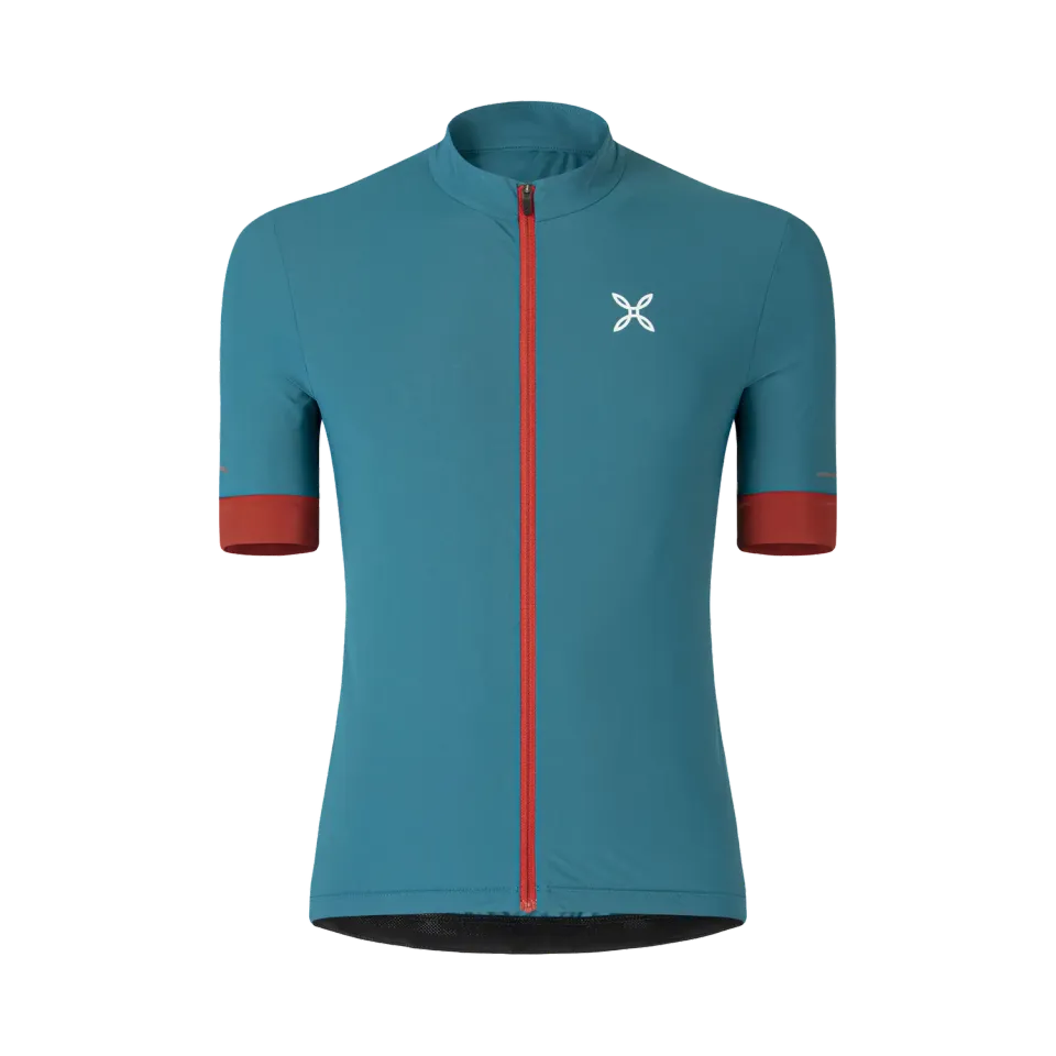 Montura Terra Full Zip t-shirt bleu marine col zippé