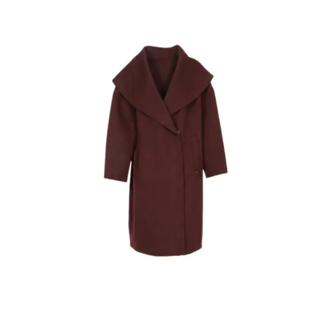 Oakwood Vaila manteau laine porto col châle