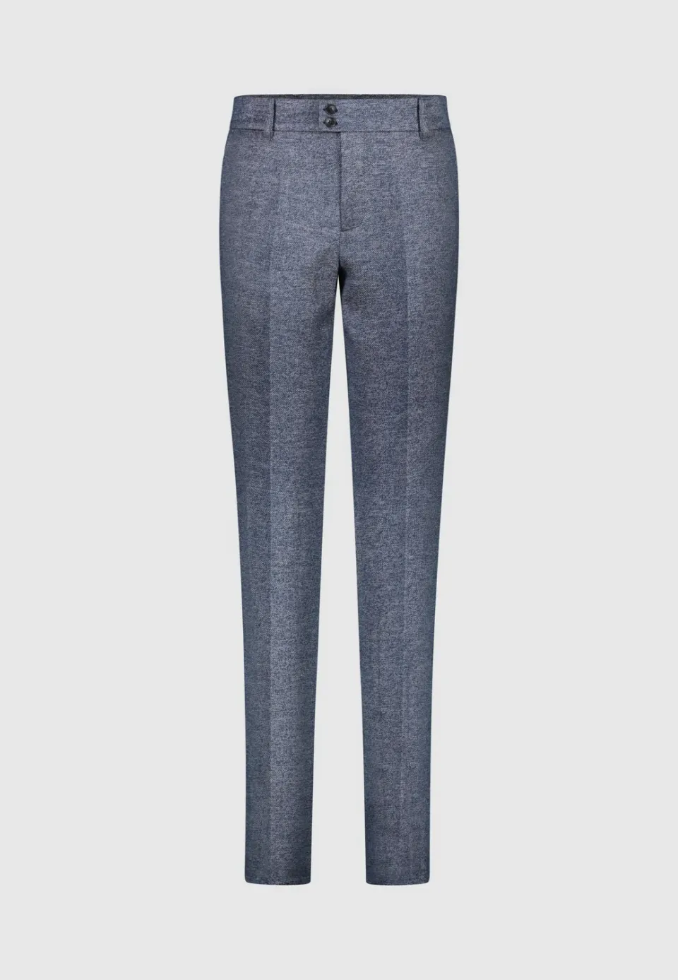 Pierre Talamon pantalon bleu chiné homme coupe droite