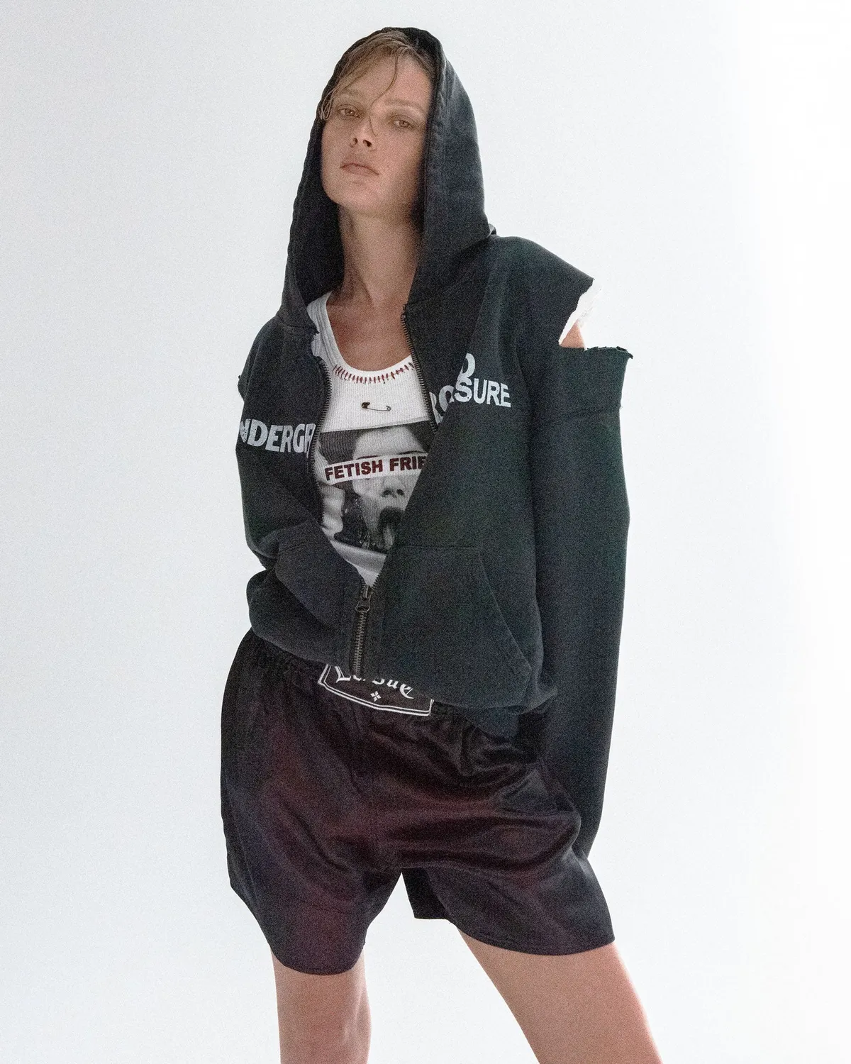 PAOLO LEDUC Pleasures hoodie zippé noir coton bio