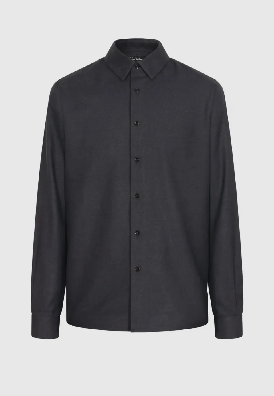Pierre Talamon chemise flanelle coton gris