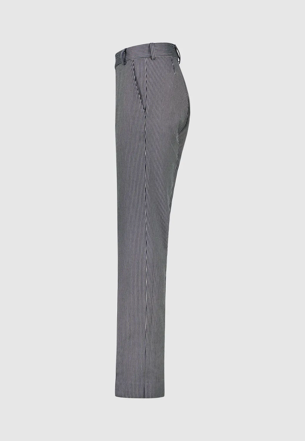Pierre Talamon Pantalon rayé marine classique