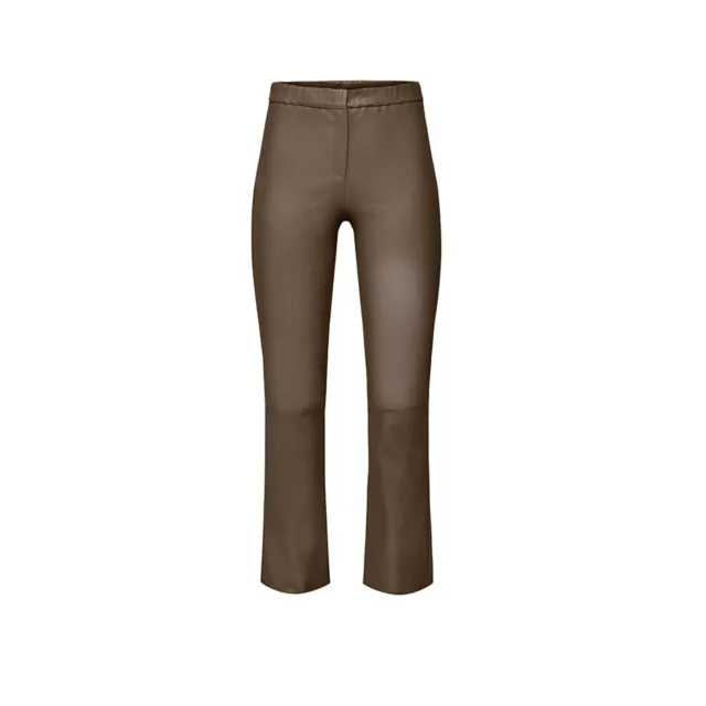 Oakwood Freya 64646 pantalon café cuir stretch