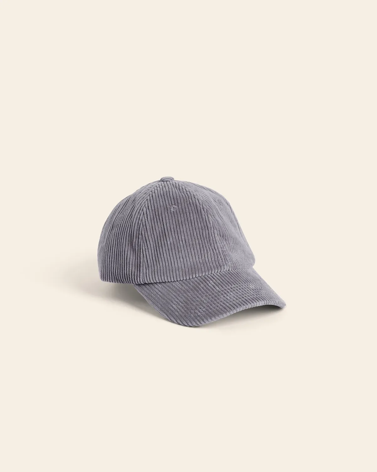 Cotelé Paris casquette côtelé grise velours unisexe