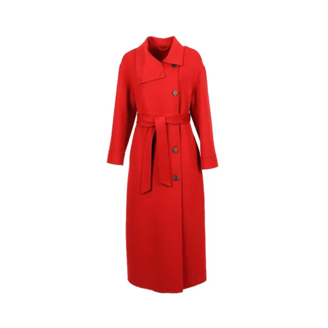 Oakwood Paname 65355 manteau laine rouge ceinture