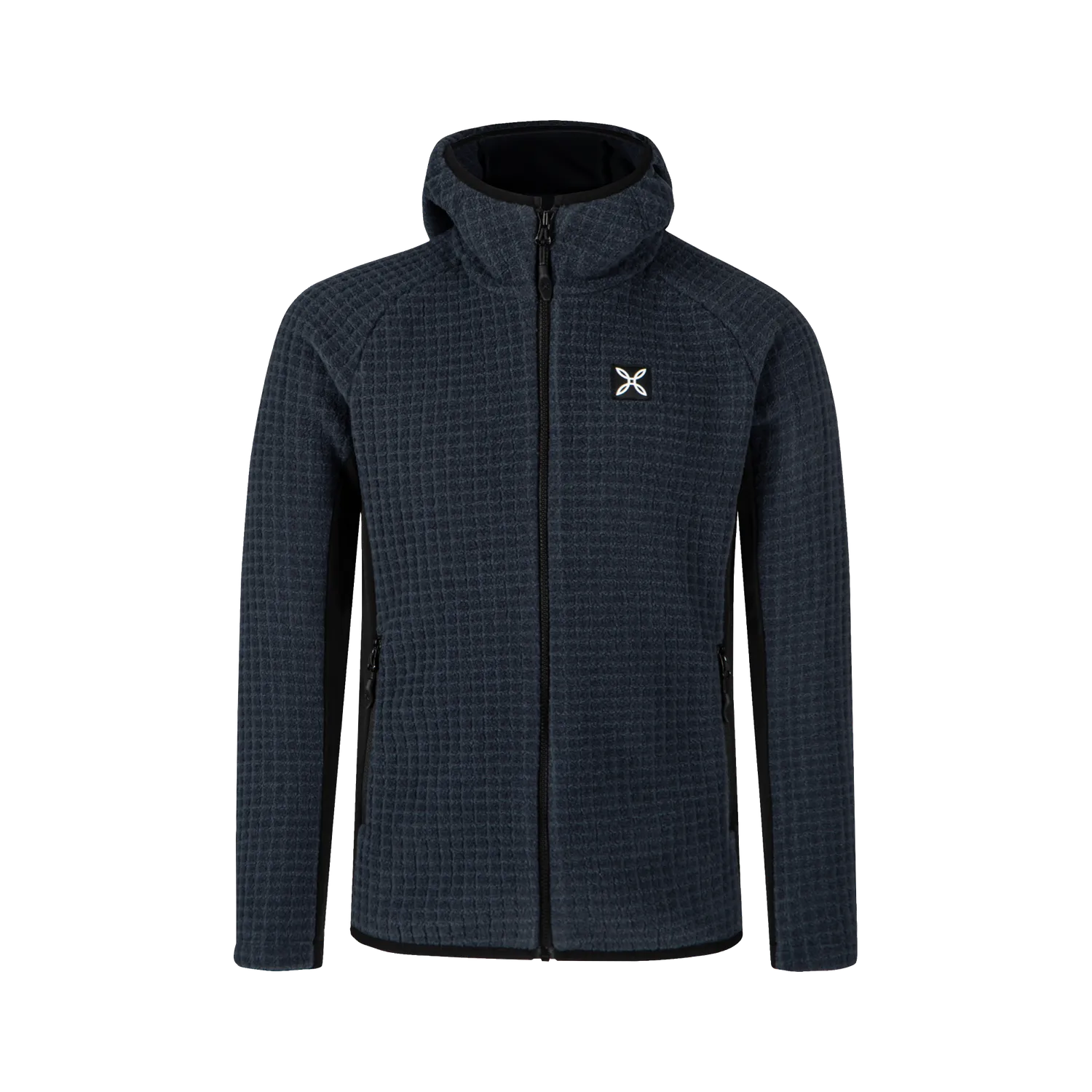 Montura Blocky Hooded Maglia polaire enfant zip bleu poudre