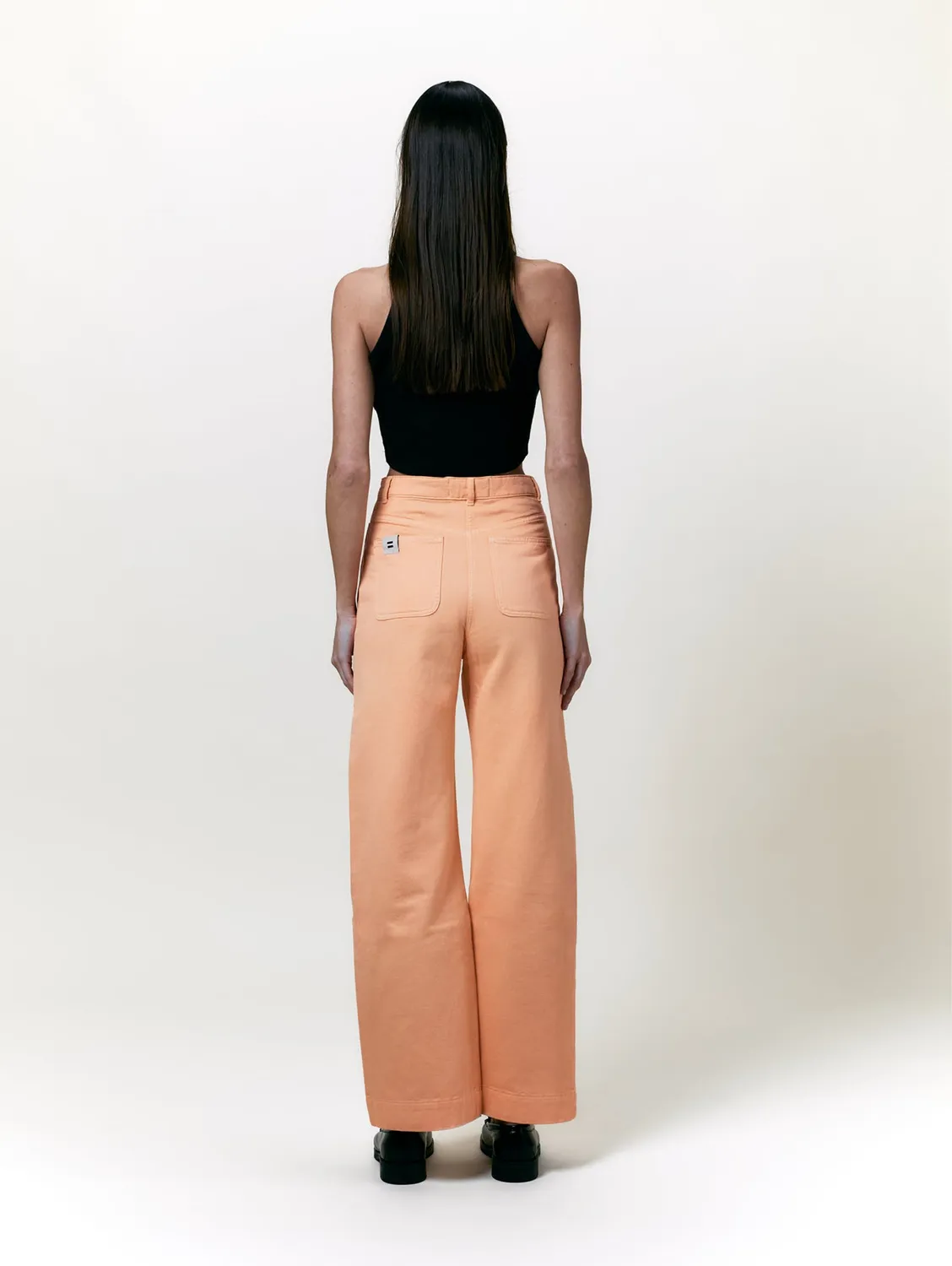 Cotelé Paris Pantalon Jane Pêche toile coton