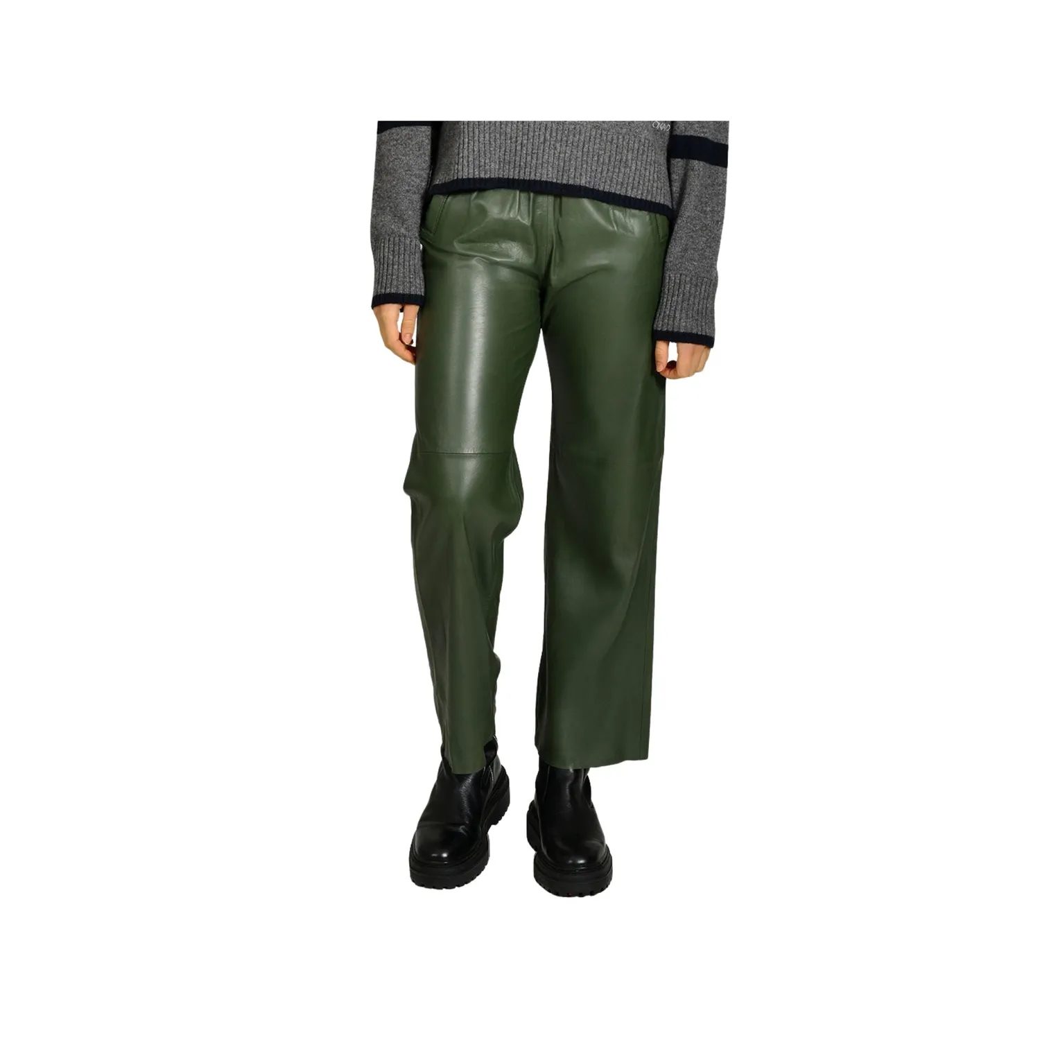 Oakwood Uranus 64599 pantalon cuir kaki large