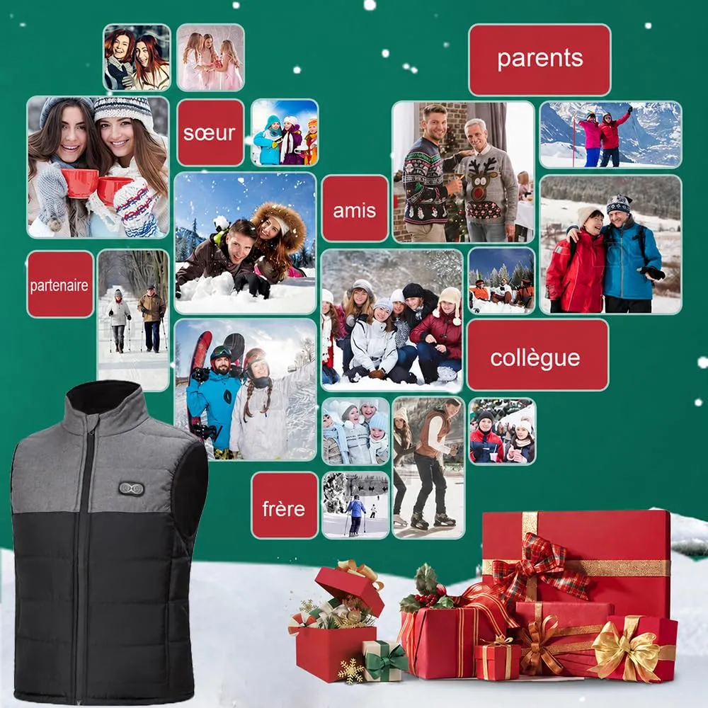 Vapesoon 15 Zones Gilet Chauffant Taille L 3 Niveaux