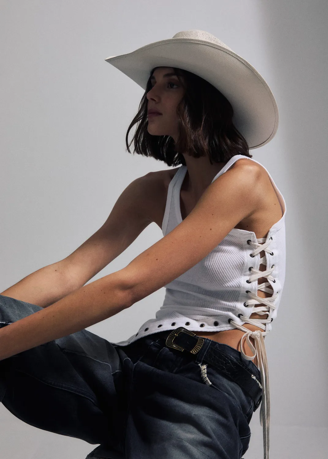 Paolo Leduc Bustier Leduc débardeur coton blanc