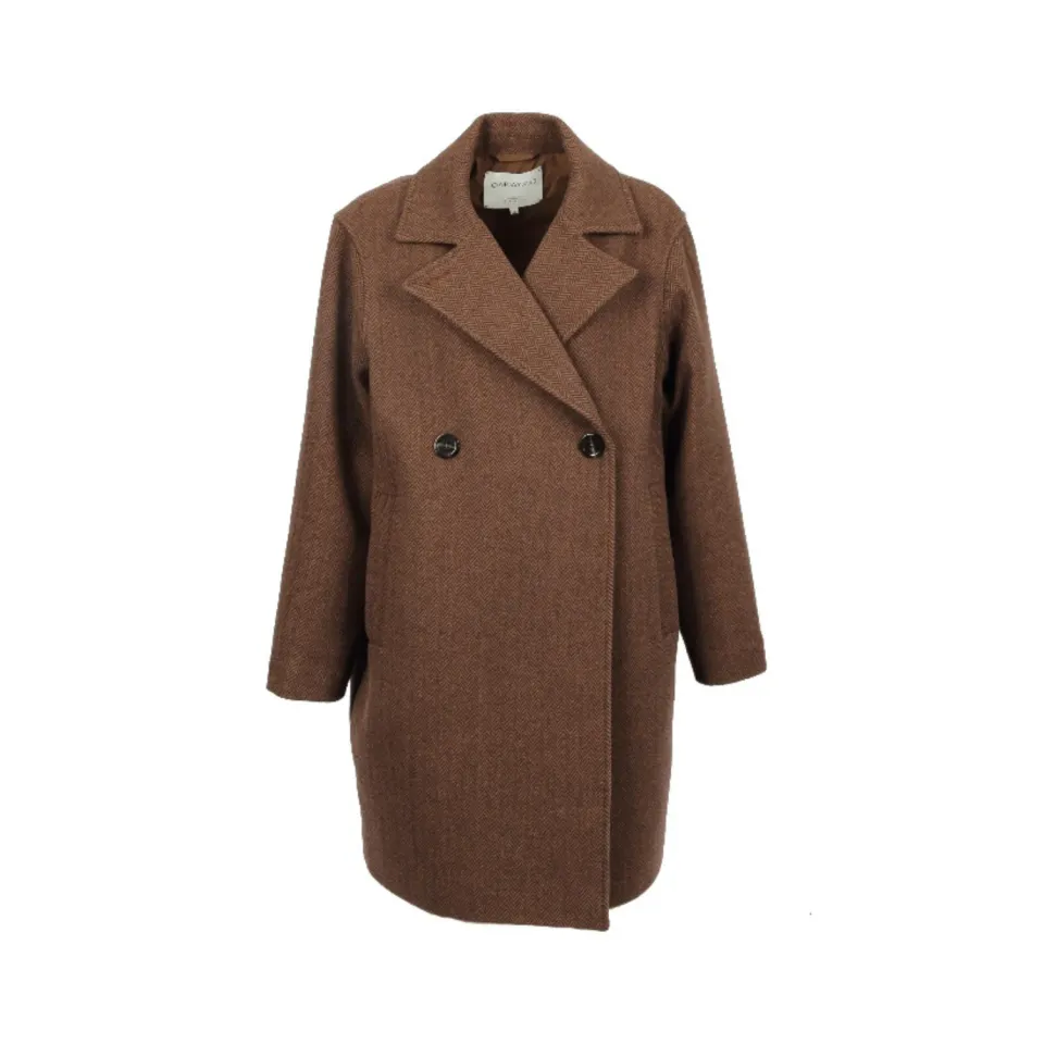 Oakwood Marisol 65361 manteau laine marron chevron ballon