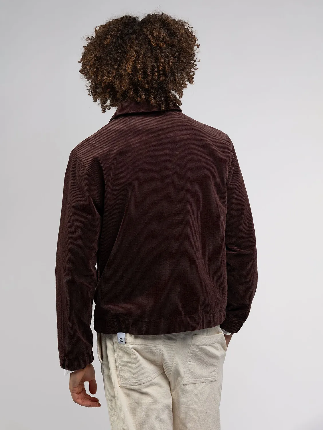 Cotelé Paris Isaac blouson chocolat velours coton bio