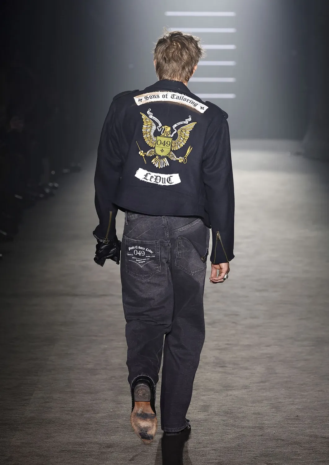 Paolo Leduc Perfecto Leduc veste laine aigle brodé