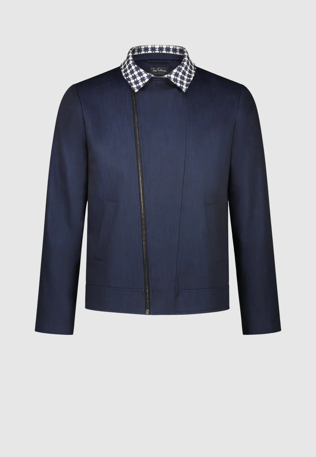 Pierre Talamon Perfecto blouson marine zippé