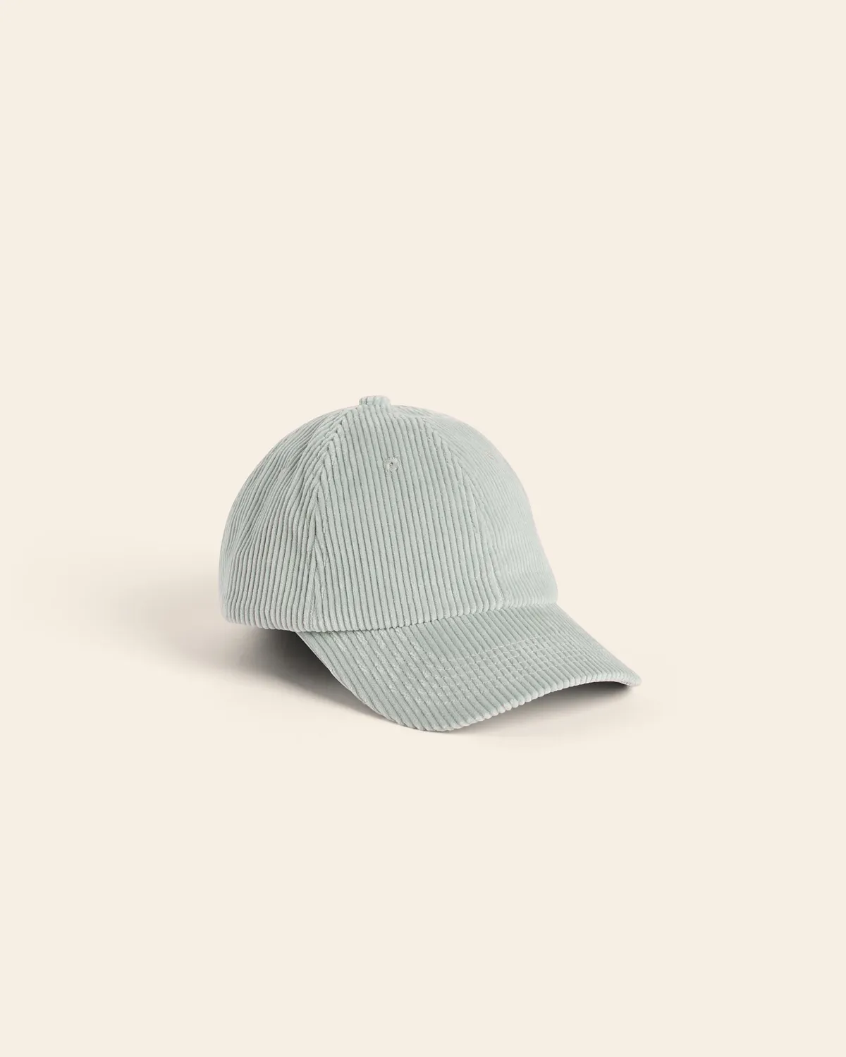 Cotelé Paris casquette sauge velours côtelé