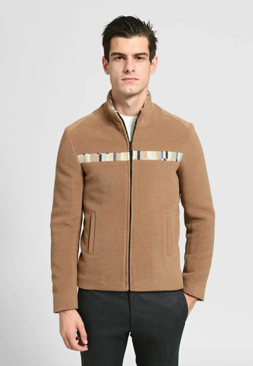 Pierre Talamon Miel blouson homme couleur miel