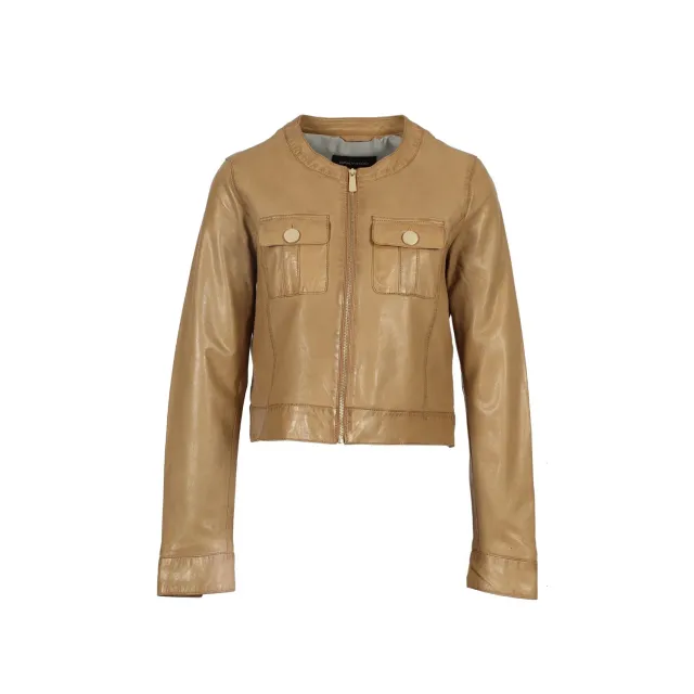 Oakwood Susan 65161 veste cuir marron clair