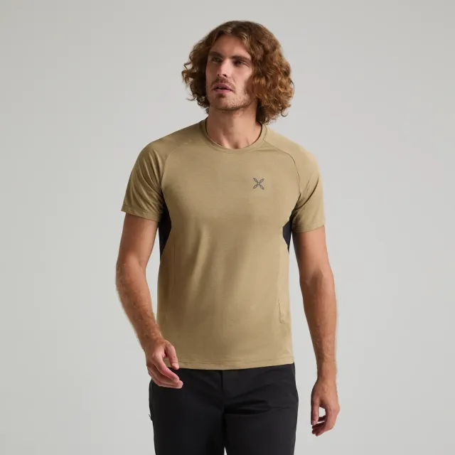 Montura Rise T-Shirt t-shirt homme beige respirant