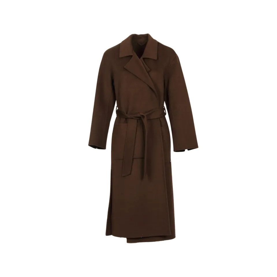 Oakwood Allegoria 64303 manteau laine choco ceinture