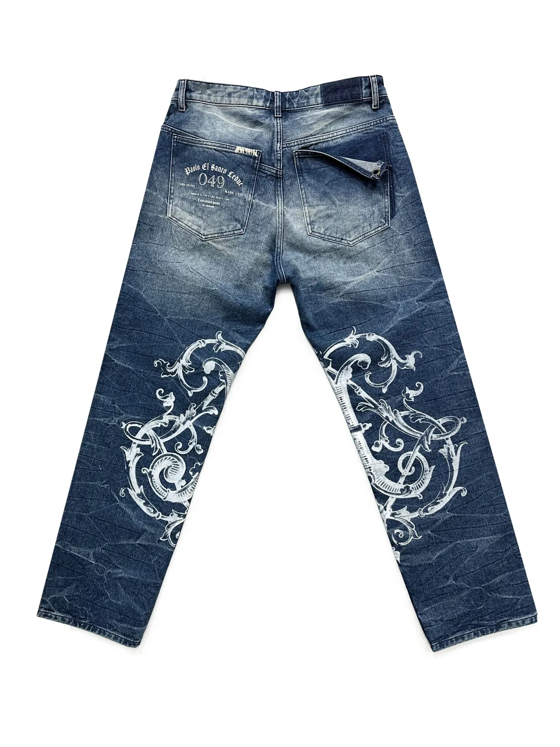 PAOLO LEDUC Royal jean baggy denim noir 14 oz 38