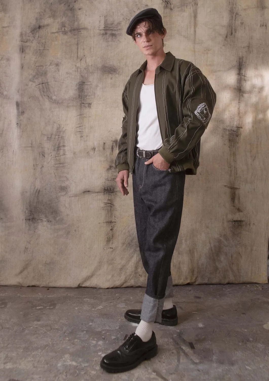 Paolo Leduc Mad Tailor blouson bomber vert militaire