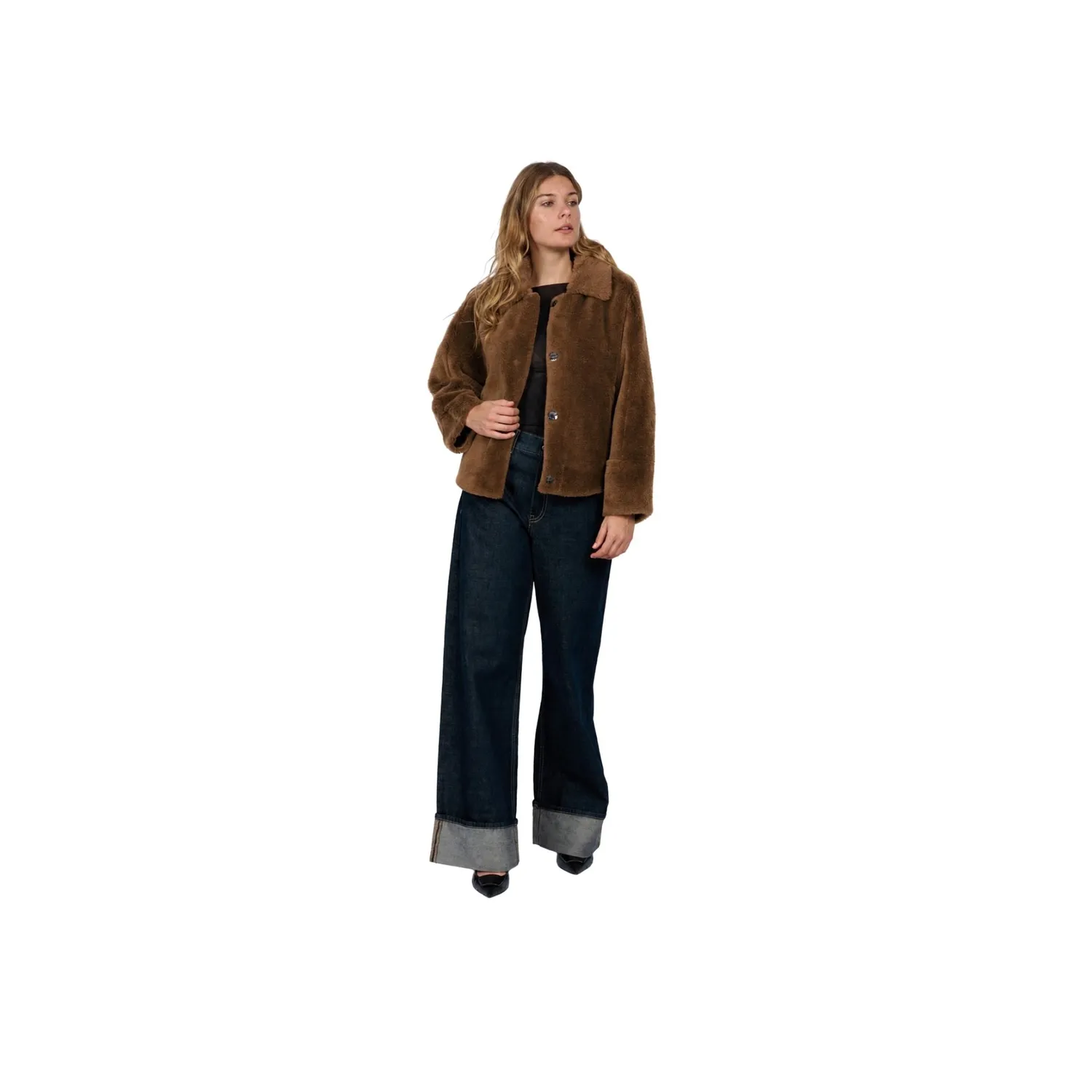 Oakwood Helen 63748 veste laine toffee réversible