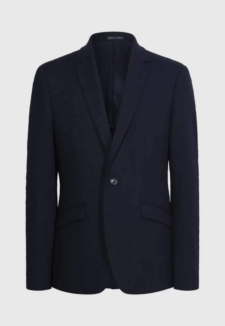 Pierre Talamon Maille Navy veste bleu marine laine