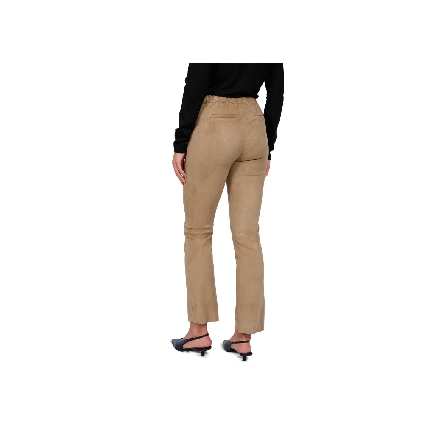 Oakwood Freya 64728 pantalon cuir marron stretch