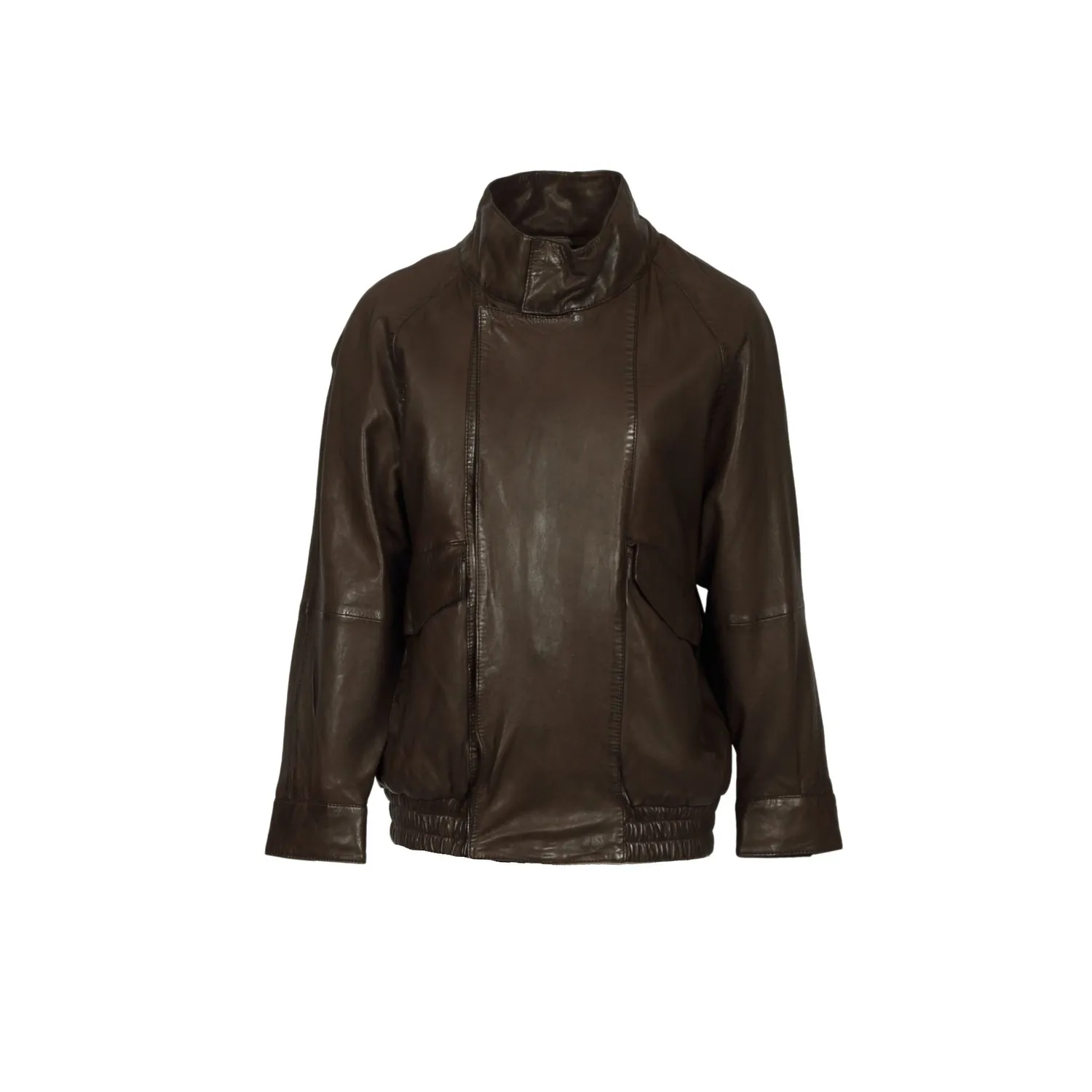 OAKWOOD SAILOR 65350 blouson choco cuir mouton